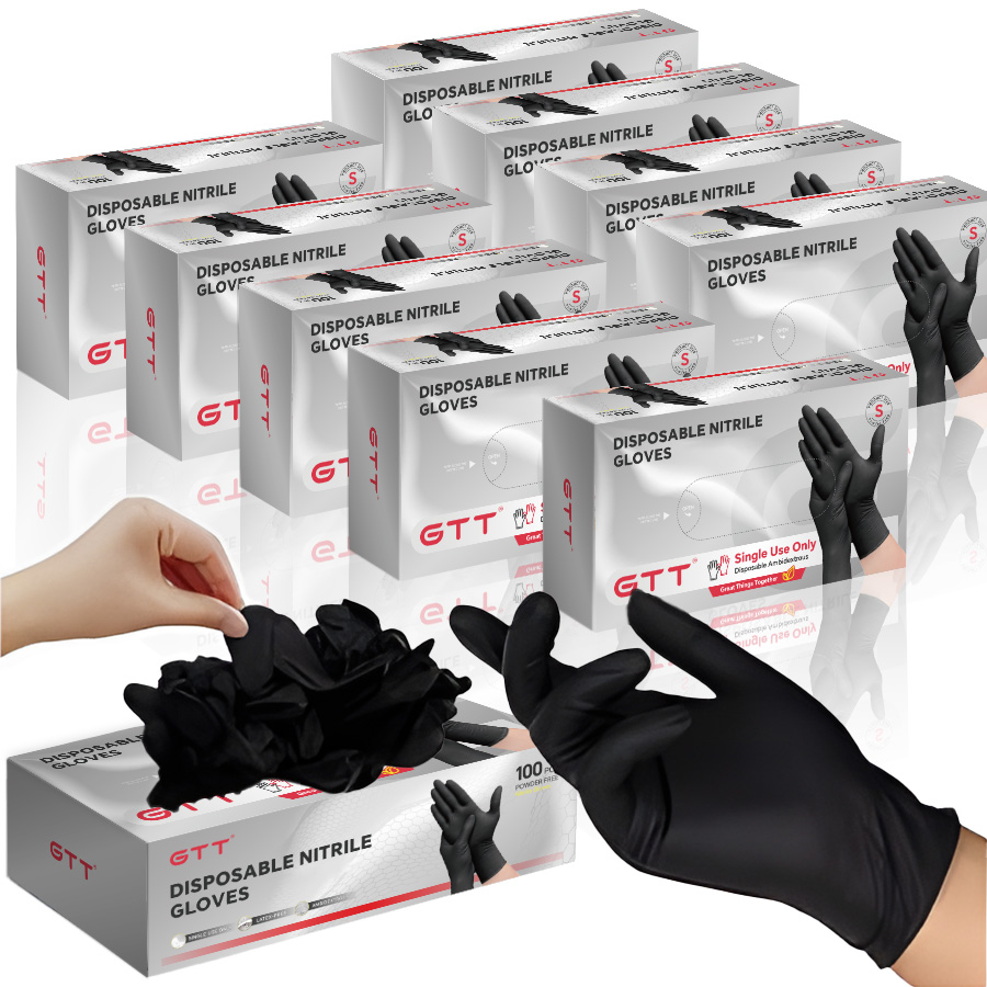 Exam Glove Nitrile - 100-1000 szt. czarnych rękawic nitrylowych do