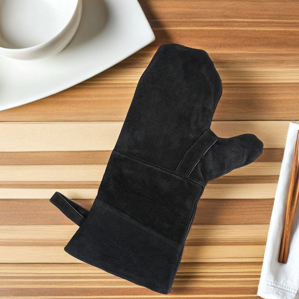 Heat Resistant Glove - 3 sztuki czarnych rękawic żaroodpornych do