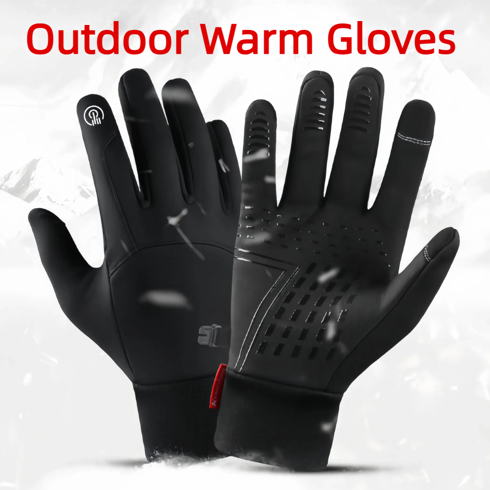 Ski Glove Waterproof - Zimowe wodoodporne rękawice rowerowe z obsługą