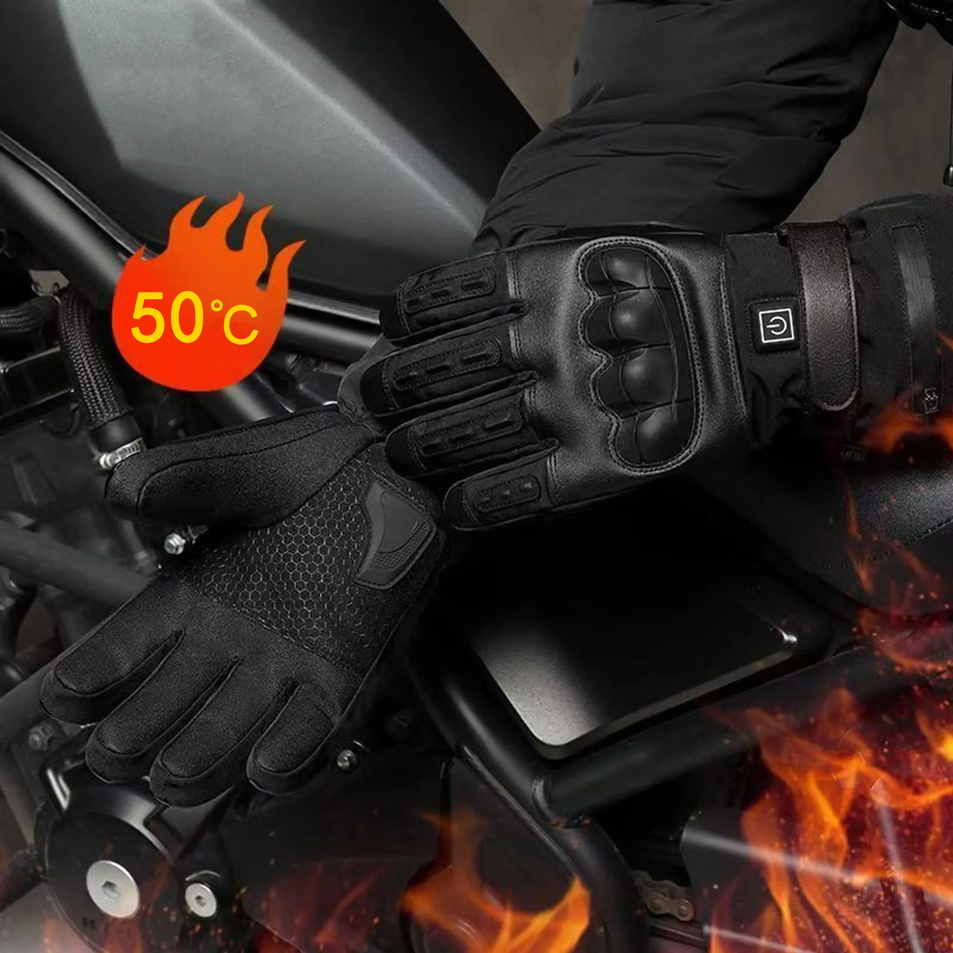 Ski Glove Waterproof - Elektryczne podgrzewane rękawiczki Termiczne rękawiczki termiczne
