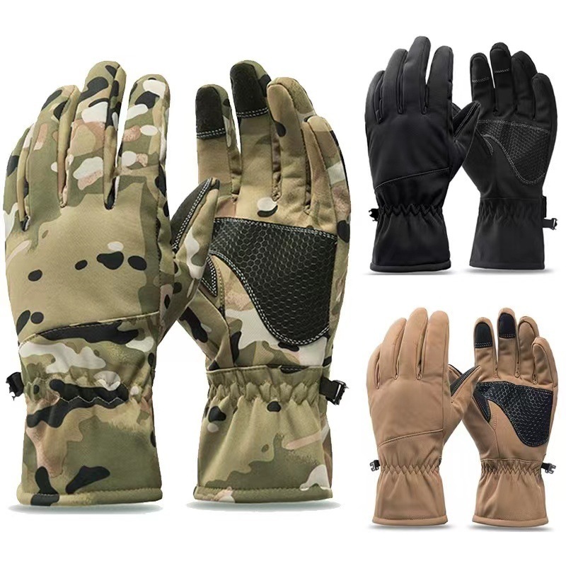 Ski Glove Waterproof - Rękawice taktyczne outdoorowe kamuflażowe myśliwskie ciepłe