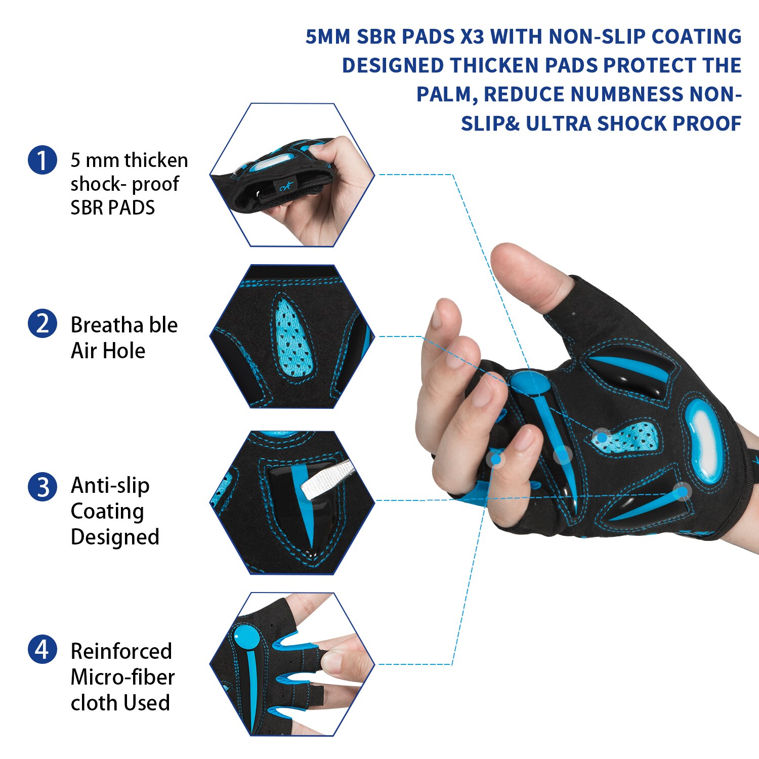 Rękawiczki rowerowe MOREOK, od – Cycling Glove Padded recenzja i cena
