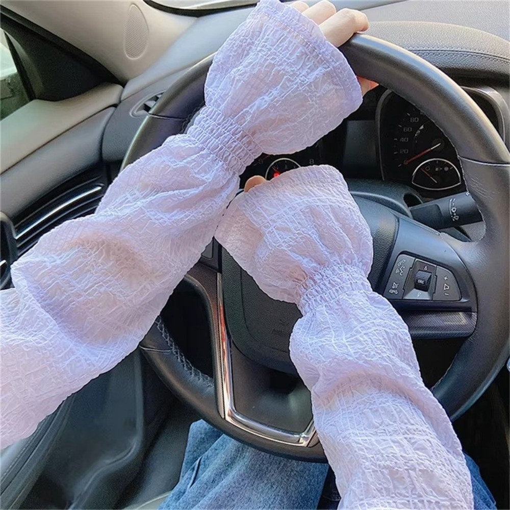 Letnie, oddychające rękawki z  – Fingerless Glove Knit recenzja i cena