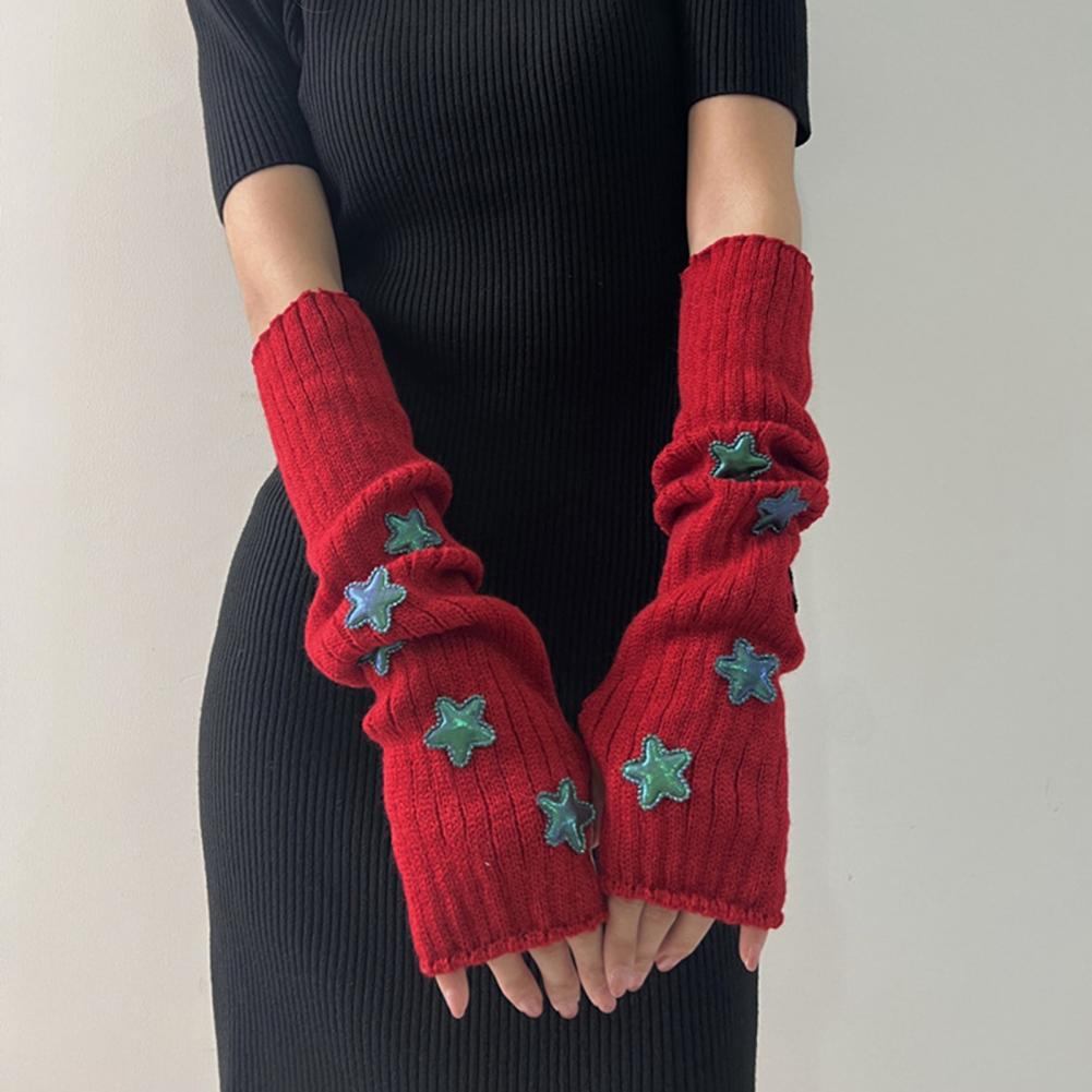 Damskie jesienno-zimowe ciepłe – Fingerless Glove Knit recenzja i cena