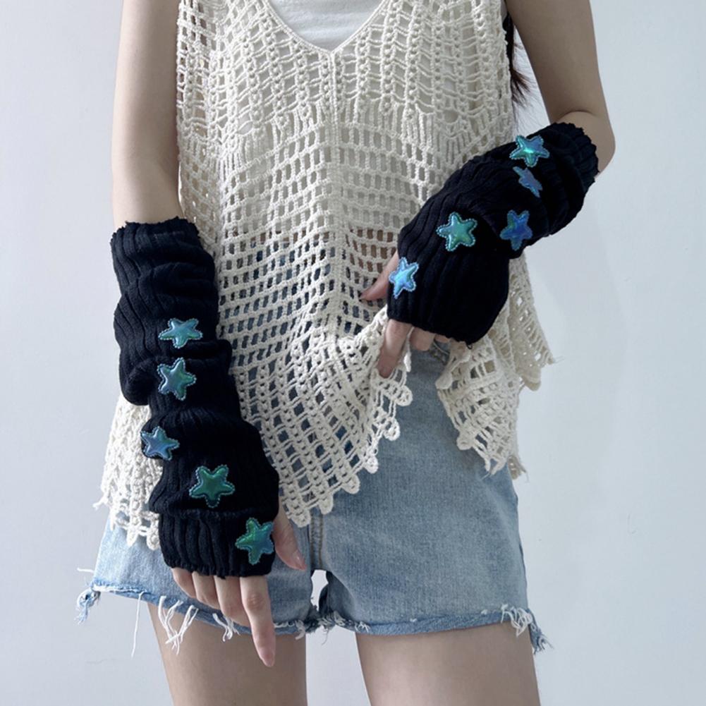 Damskie jesienno-zimowe ciepłe – Fingerless Glove Knit recenzja i cena