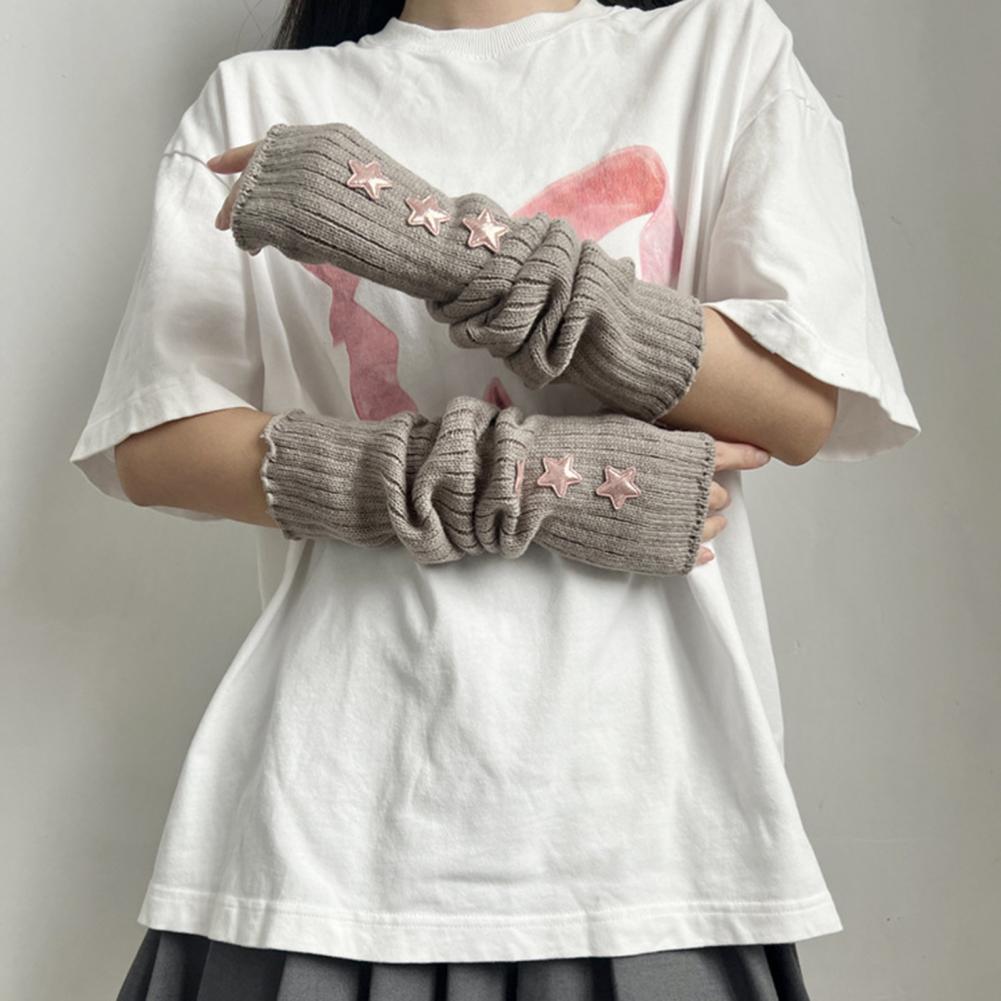 Damskie jesienno-zimowe ciepłe – Fingerless Glove Knit recenzja i cena