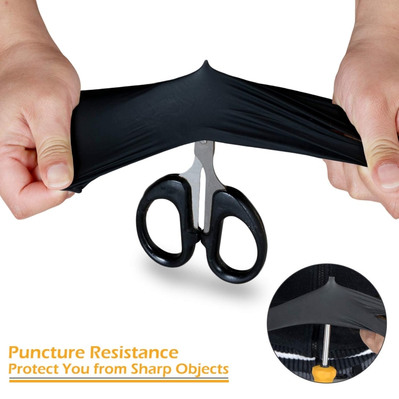 100 SZTUK Czarne Rękawice Nitr – Nitrile Mechanic Glove recenzja i cena
